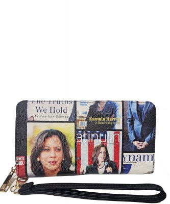 Kamala Harris Fashion Wallet WA001 BLACK